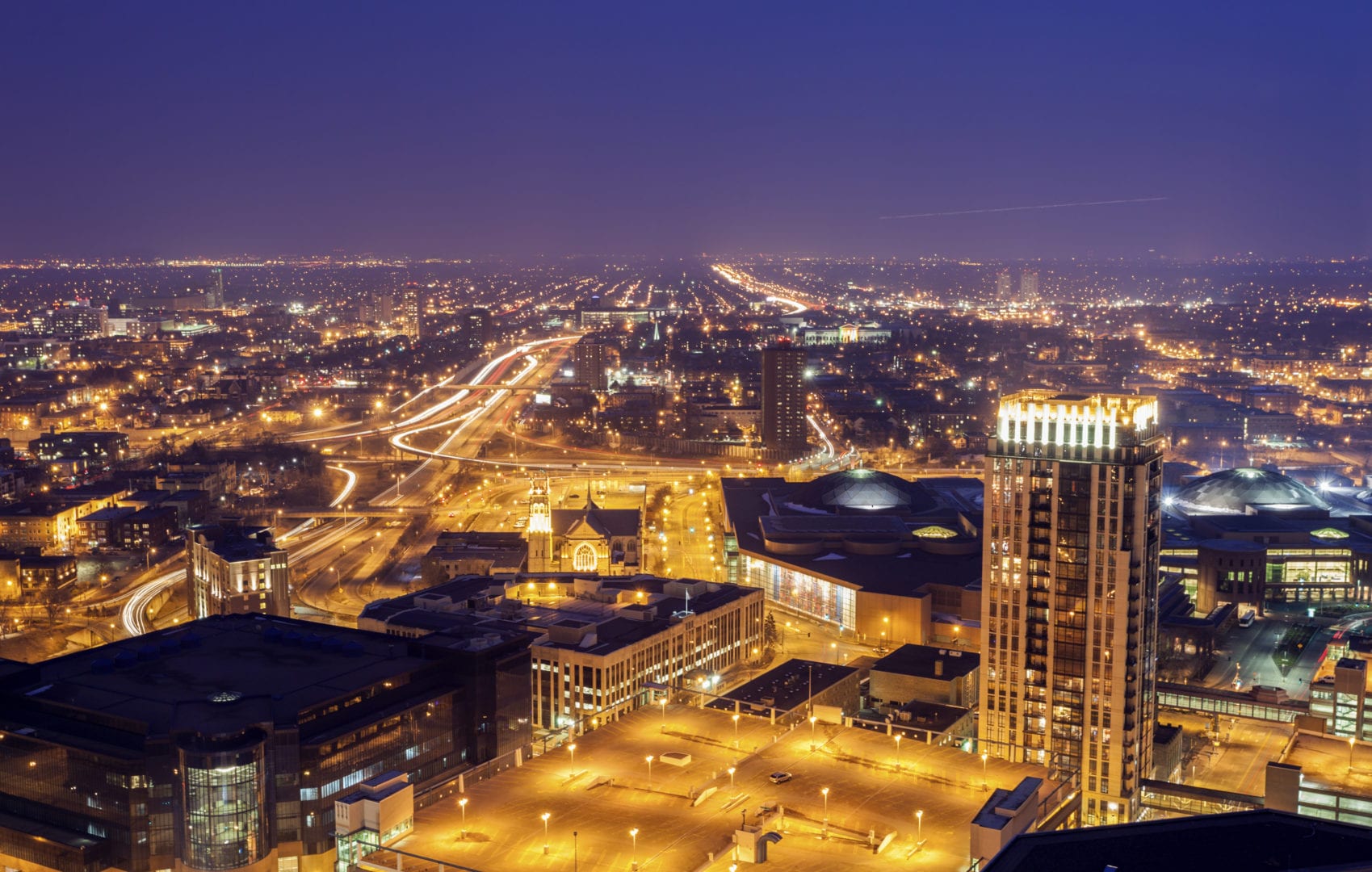 Minneapolis at sunset