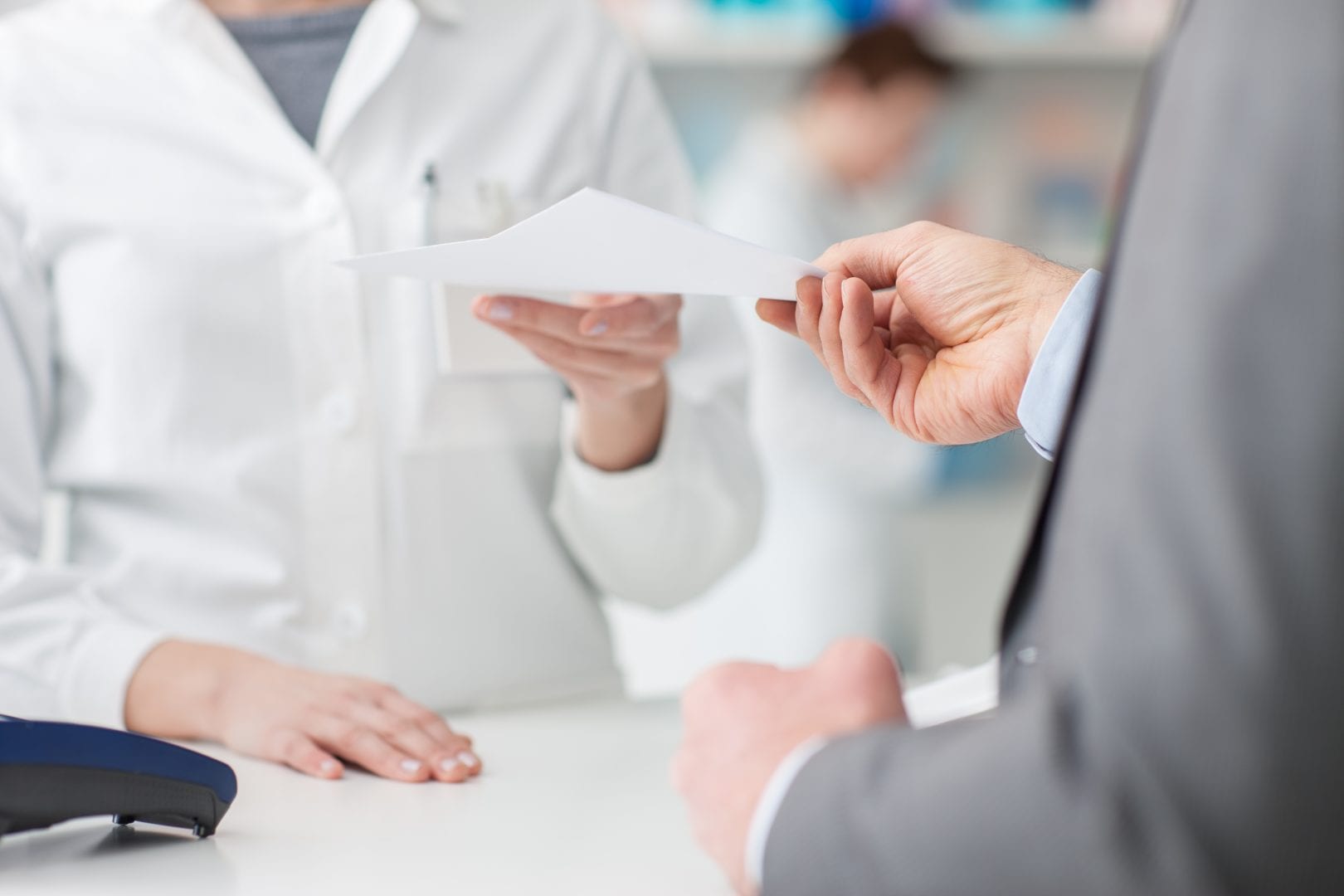 Man at the pharmacy